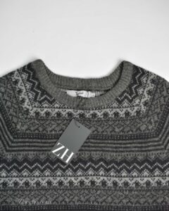 بافت وینتیج نوک مدادی طرح دار Tu