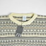 بافت وینتیج شیری طرح دار