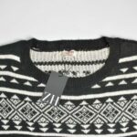 بافت وینتیج مشکی سفید طرح پنگوئن Mossimo