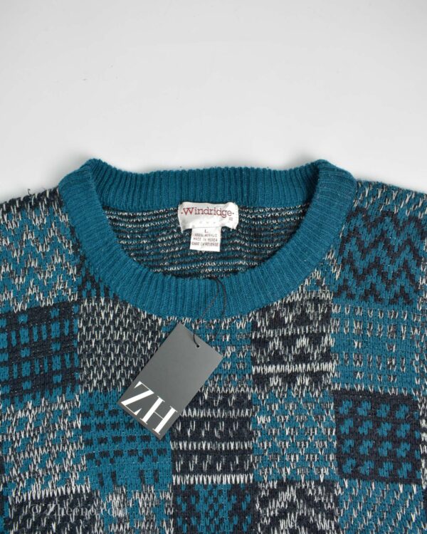 بافت وینتیج سبزآبی Windridge
