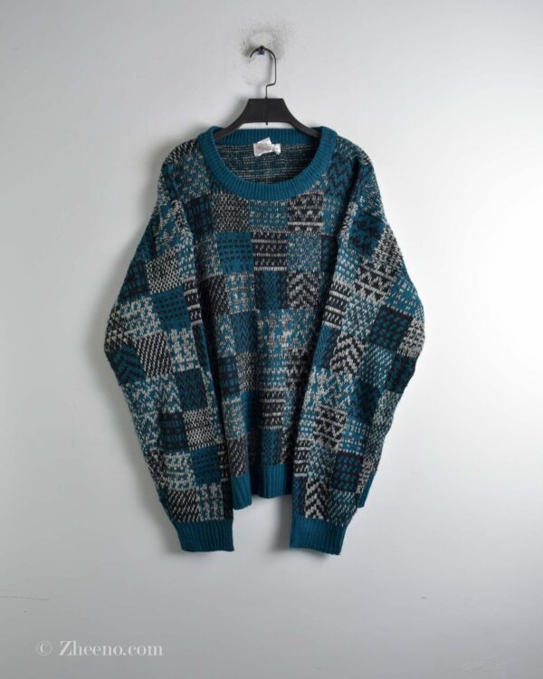 بافت وینتیج سبزآبی Windridge