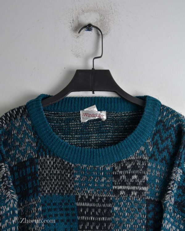 بافت وینتیج سبزآبی Windridge