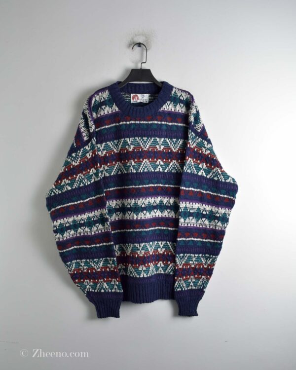 بافت وینتیج بنفش Isle of Cotton