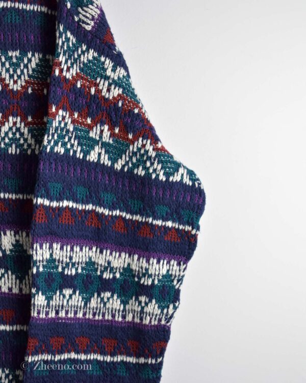 بافت وینتیج بنفش Isle of Cotton