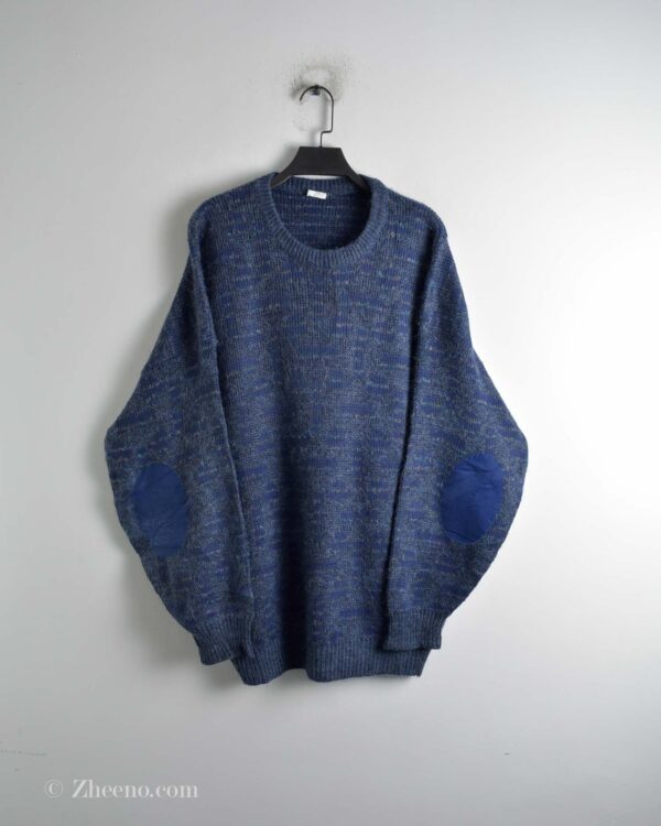 بافت وینتیج آبی طرح دار