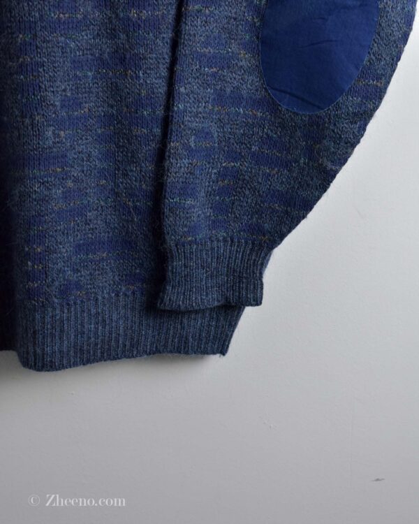 بافت وینتیج آبی طرح دار