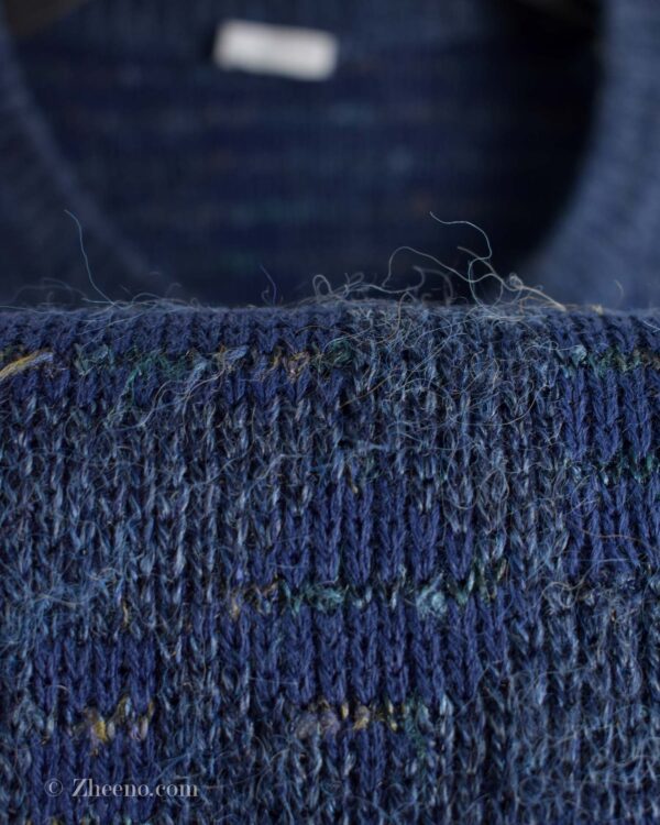 بافت وینتیج آبی طرح دار