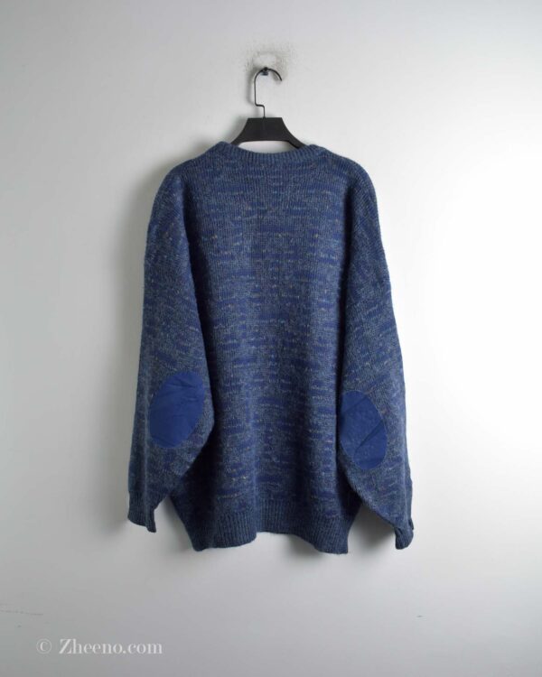 بافت وینتیج آبی طرح دار