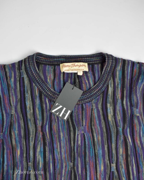 بافت وینتیج بنفش طرح دار Morm Thaopmson