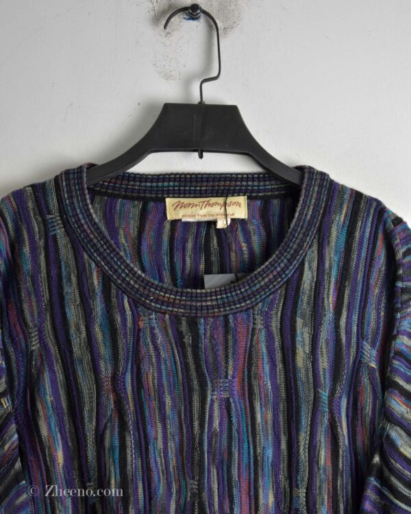 بافت وینتیج بنفش طرح دار Morm Thaopmson