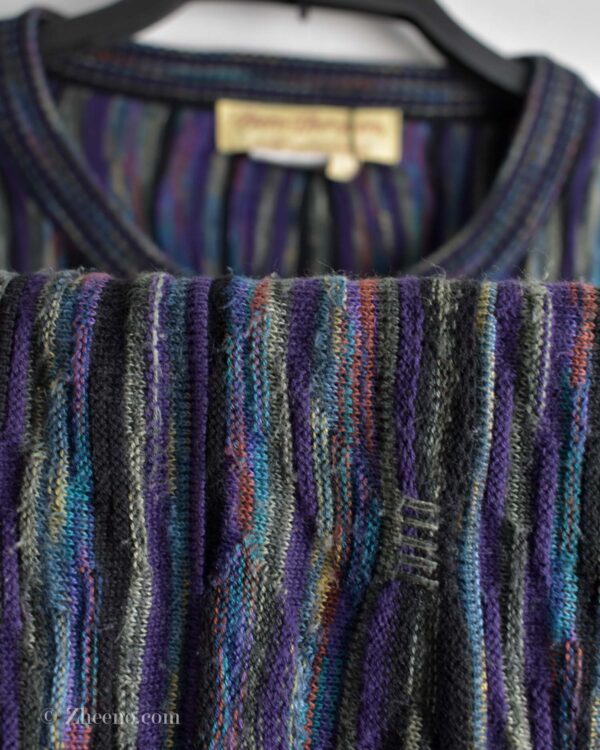 بافت وینتیج بنفش طرح دار Morm Thaopmson