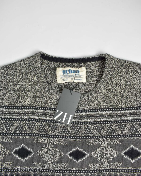 بافت وینتیج طوسی طرح دار Urban Pipeline