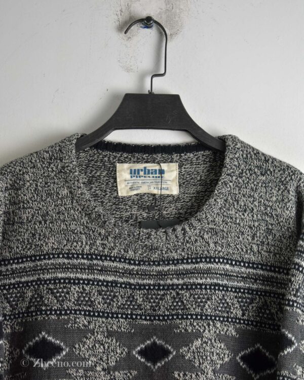 بافت وینتیج طوسی طرح دار Urban Pipeline