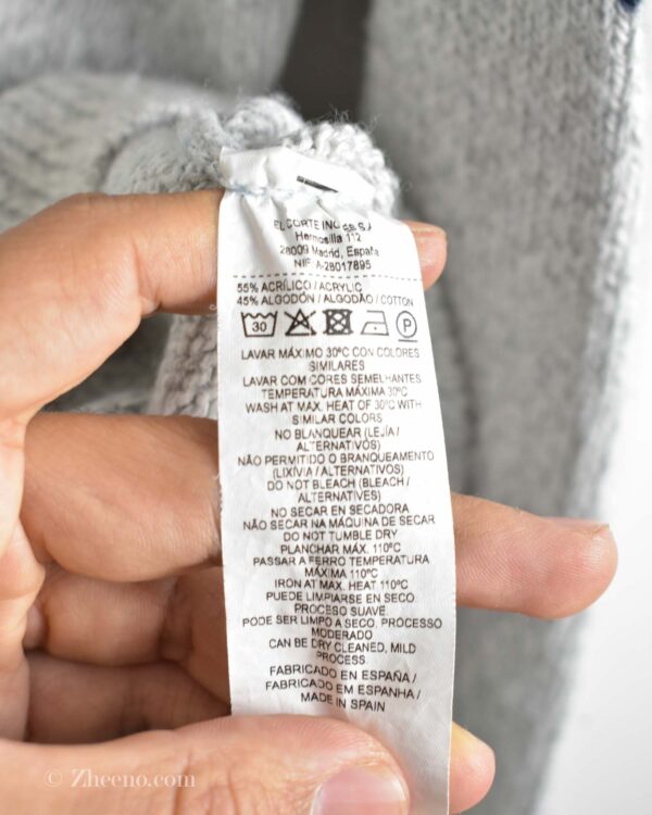 بافت وینتیج زیپ دار Grncst