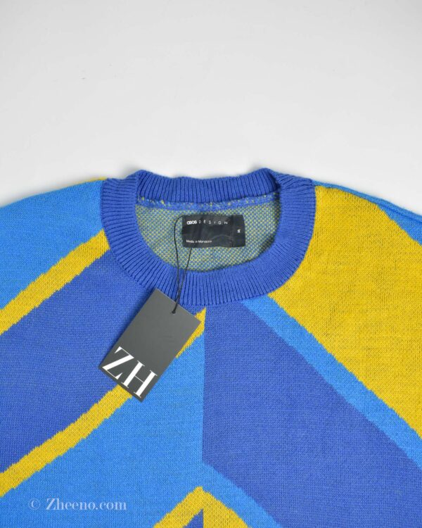 بافت وینتیج آبی زرد Asos