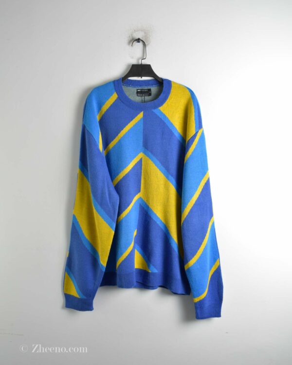 بافت وینتیج آبی زرد Asos