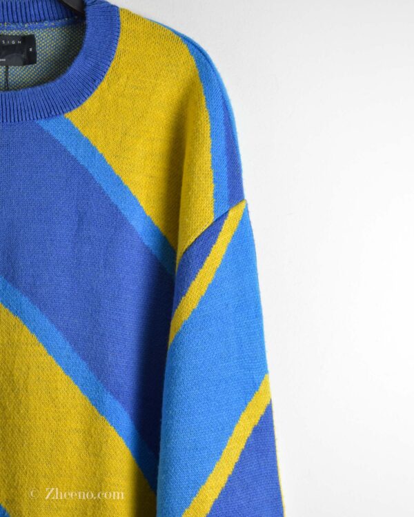 بافت وینتیج آبی زرد Asos