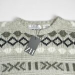 بافت وینتیج درشت طوسی Club International