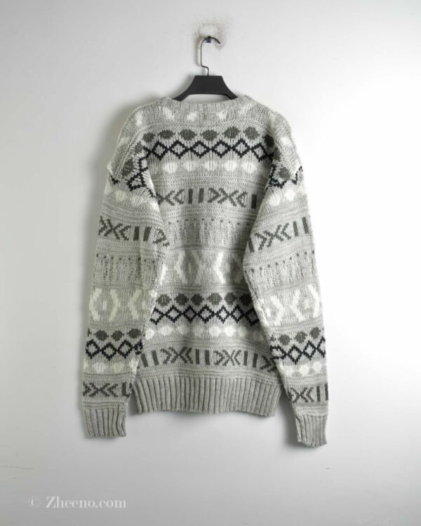 بافت وینتیج درشت طوسی Club International