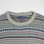 بافت وینتیج طوسی طرح دار Croft & Barrow