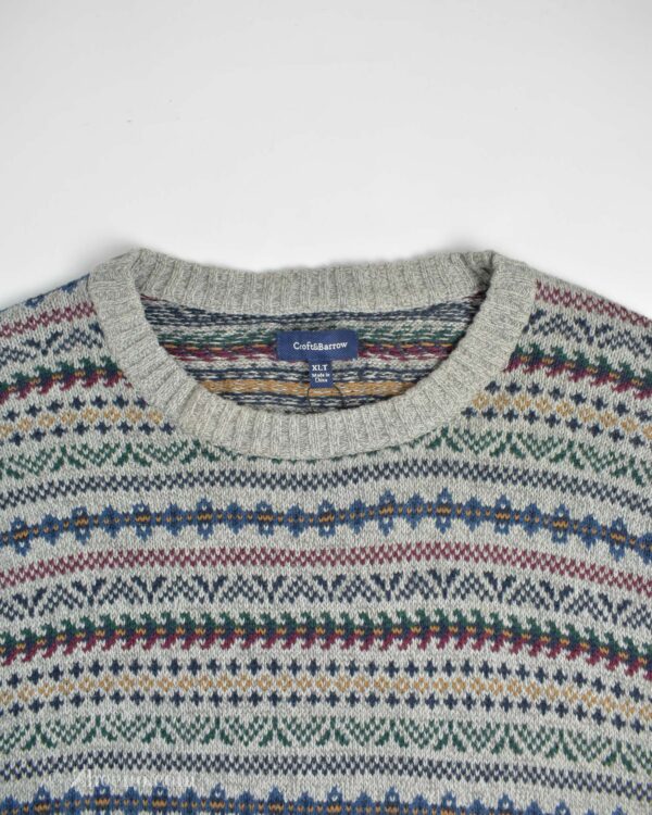 بافت وینتیج طوسی طرح دار Croft & Barrow