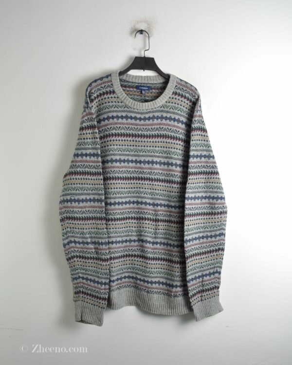 بافت وینتیج طوسی طرح دار Croft & Barrow