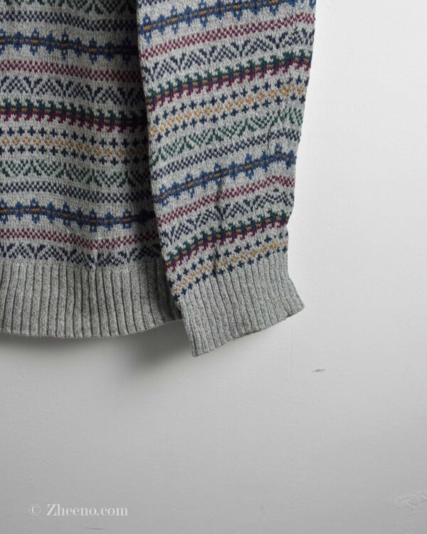 بافت وینتیج طوسی طرح دار Croft & Barrow