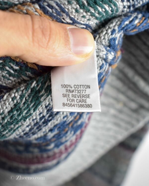 بافت وینتیج طوسی طرح دار Croft & Barrow