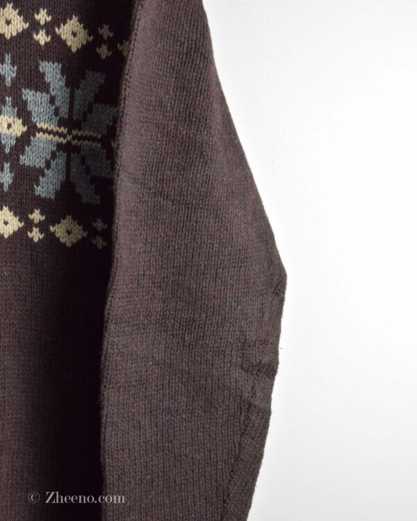 بافت وینتیج یقه دار قهوه ای Sonoma