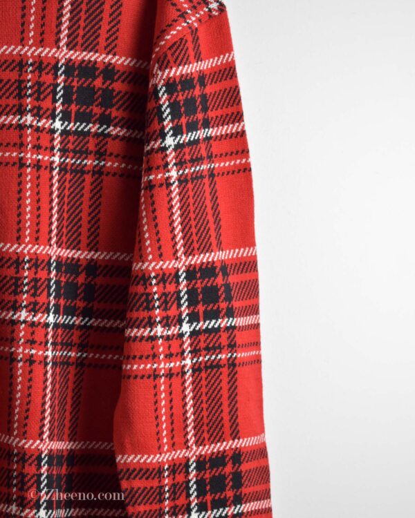 بافت وینتیج قرمز طرح دا Charter Club