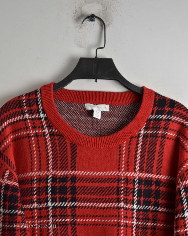 بافت وینتیج قرمز طرح دا Charter Club