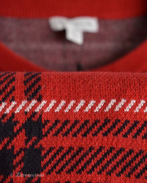 بافت وینتیج قرمز طرح دا Charter Club