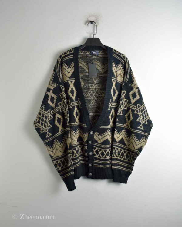 کاردیگن وینتیج مشکی کرم Atlantic Traders