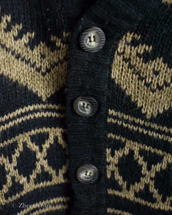 کاردیگن وینتیج مشکی کرم Atlantic Traders