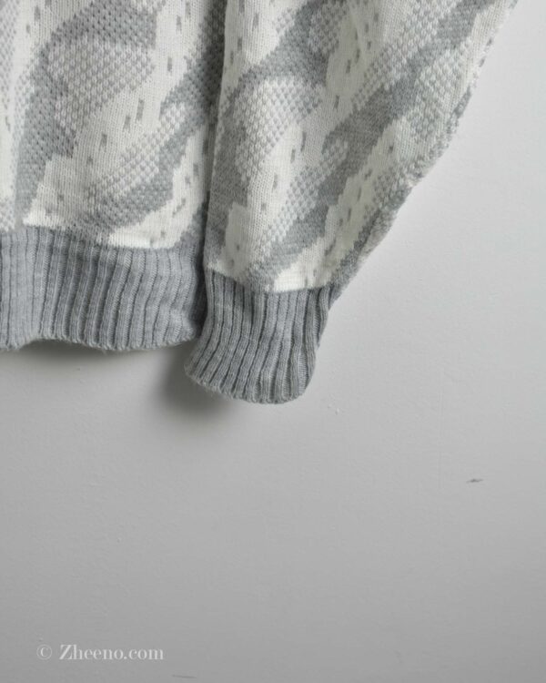 بافت وینتیج سفید طوسی Orch