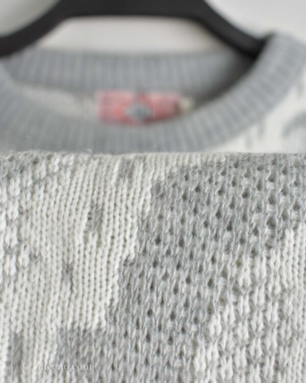 بافت وینتیج سفید طوسی Orch