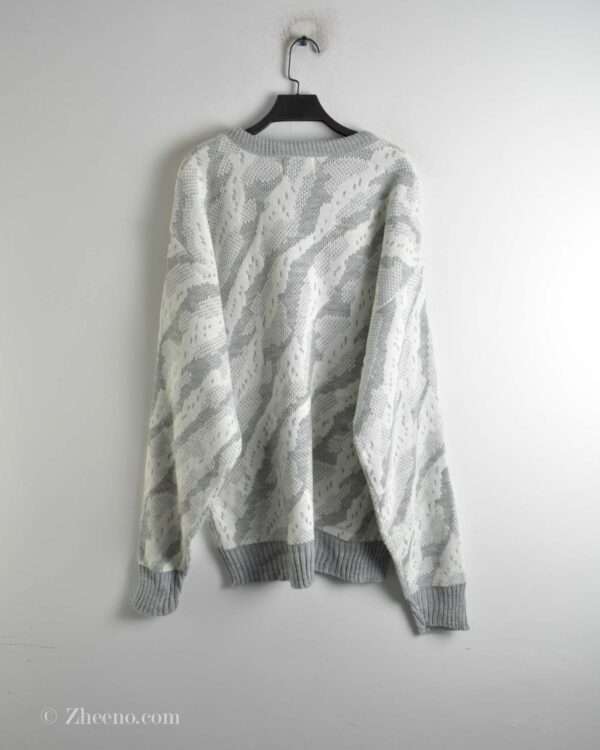 بافت وینتیج سفید طوسی Orch