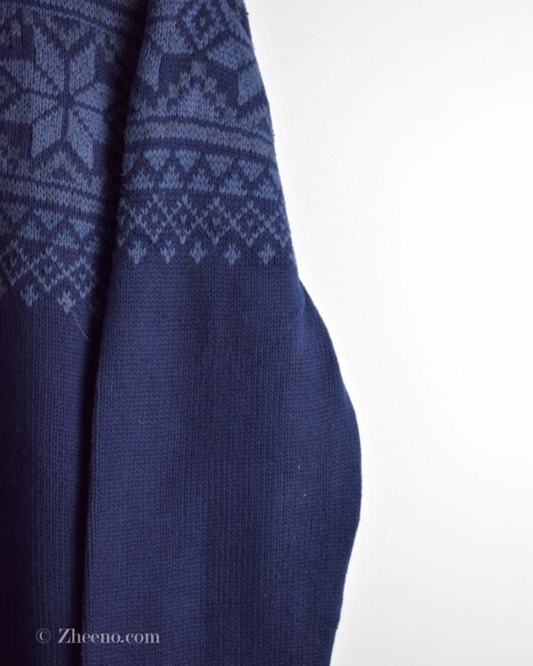 بافت وینتیج سرمه ای یقه دار Weatherproof