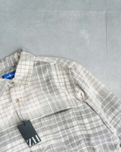 پیراهن کبریتی سفید طوسی Ralph Lauren