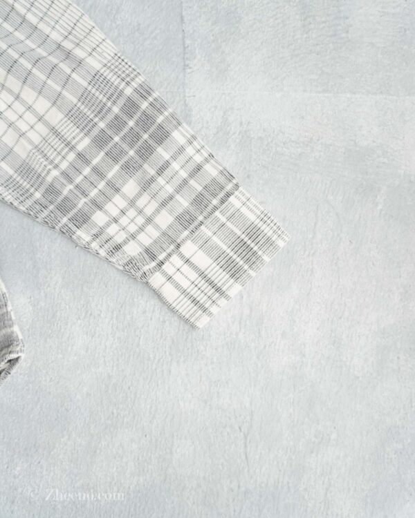 پیراهن کبریتی سفید طوسی Ralph Lauren