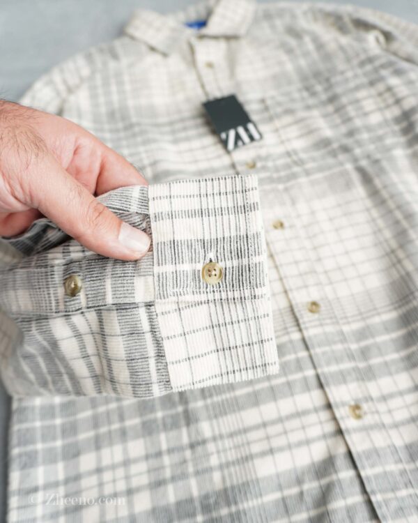 پیراهن کبریتی سفید طوسی Ralph Lauren