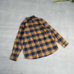 پیراهن پشمی خردلی سرمه ای Livergy