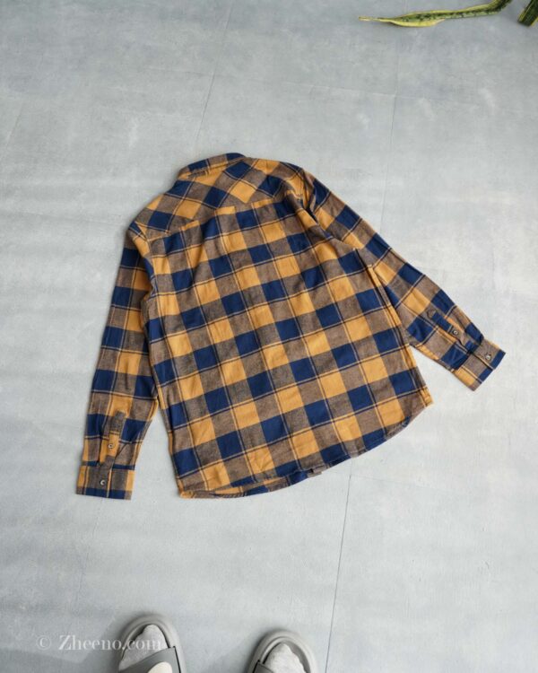 پیراهن پشمی خردلی سرمه ای Livergy