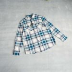 پیراهن پشمی سفید سبز Livergy