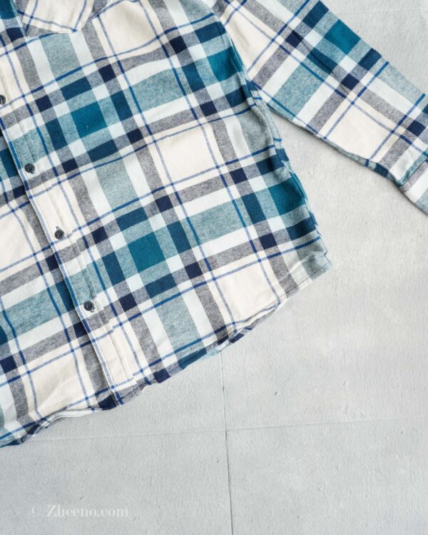 پیراهن پشمی سفید سبز Livergy