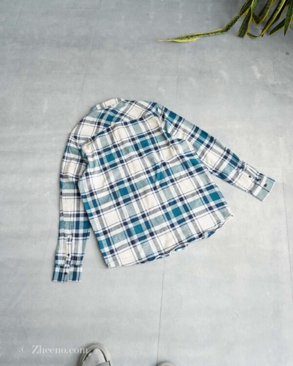 پیراهن پشمی سفید سبز Livergy