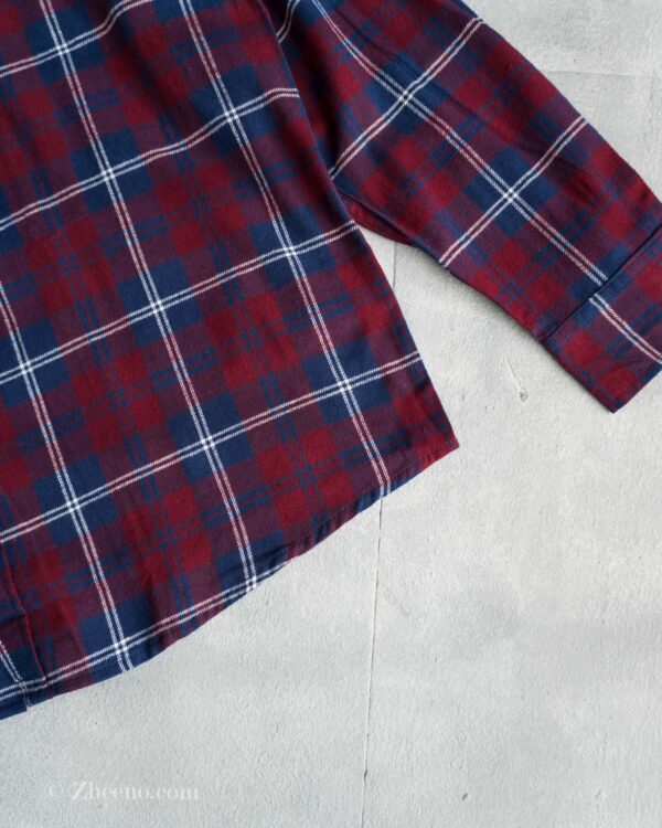 پیراهن پشمی قرمز سرمه ای Livergy