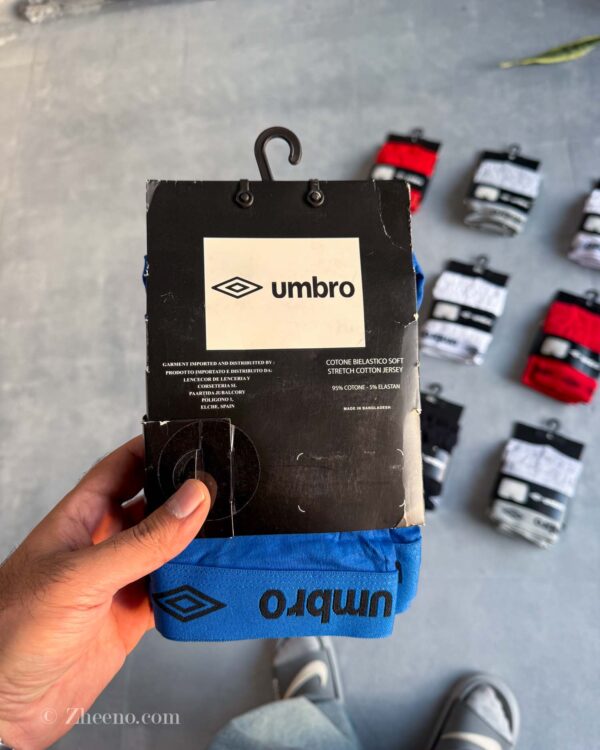 شورت نخی آبی umbro پک ۳ عددی
