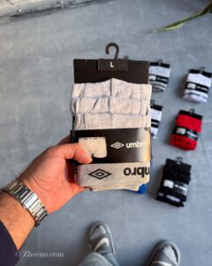 شورت نخی طوسی umbro پک ۳ عددی