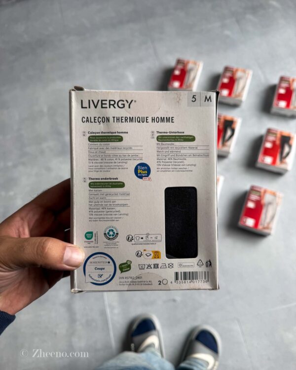 زیرشلواری گرم مشکی Livergy